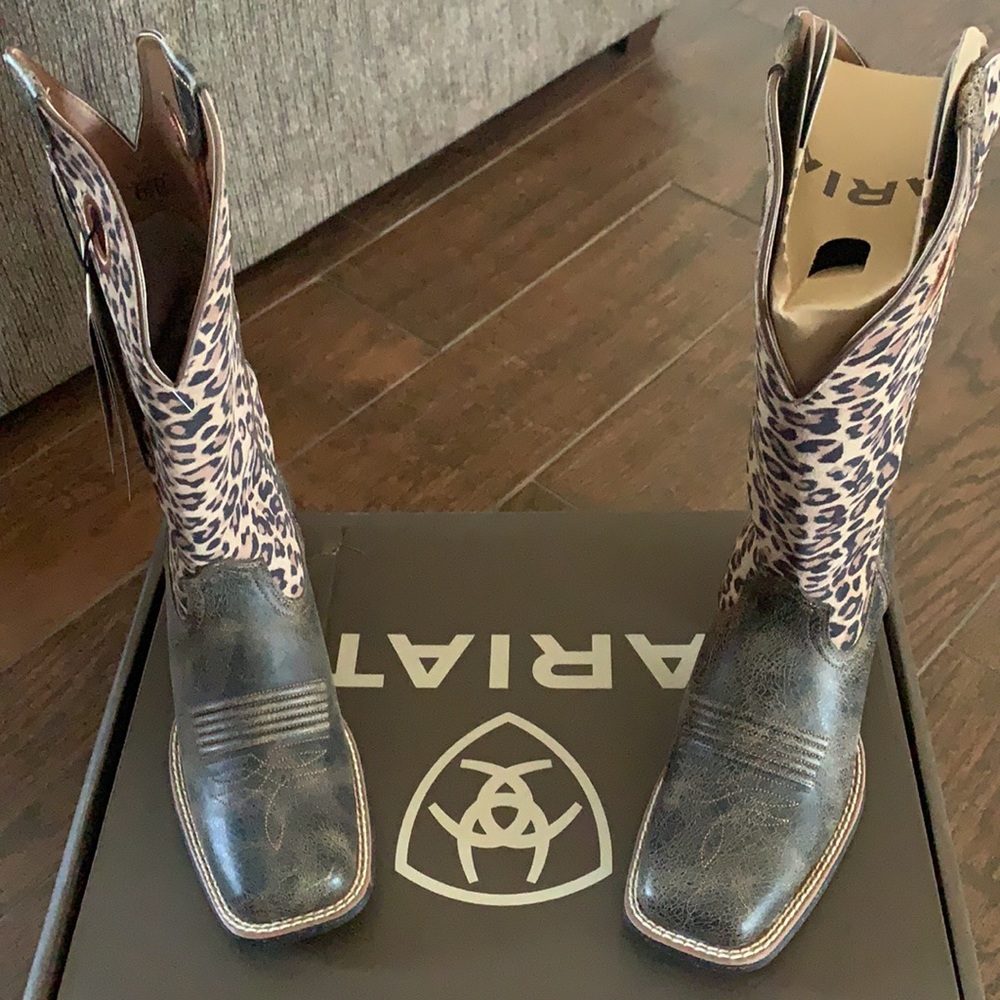 ARIAT Round Up Ryder Leather Western Boot